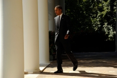 Obama - Walks Out Of Office